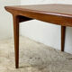 Scandinavian dining table extendable vintage 60's