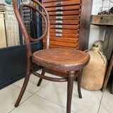 Ancienne paire de chaises bistrot Thonet N10