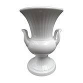 Vase Médicis, en porcelaine blanche, fabrique allemande