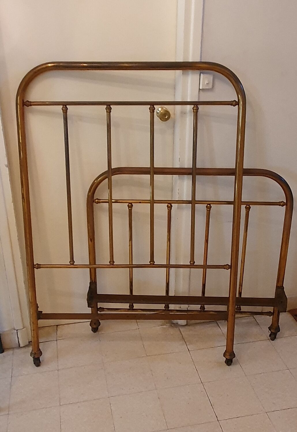 Brass bed frame