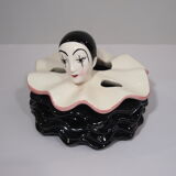 Pierrot earthenware /bathroom accessory/vintage