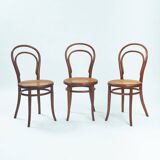 Chaises de bistrot Thonet n° 14 118 en bois courbé et sangles, 1880
