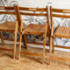 Lot de 5 chaises en pin massif