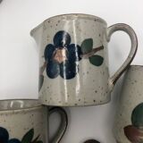 Enamelled stoneware coffee tea service