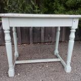 Old patinated table turned wood