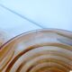 6 gondolo cups and coasters in iridescent pearly glass
