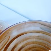 6 tasses et sous-tasses gondolo en verre nacré irisé