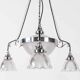 10" Chrome Holophane 'Stiletto' Chandelier