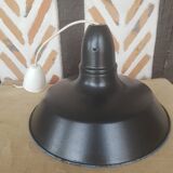 Industrial enameled sheet metal hanging bowl