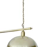 Large double vintage brass pendant light from the 60s