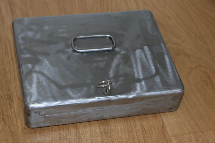 Cash safe raw steel 1960