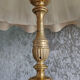Lampe bronze et jupons