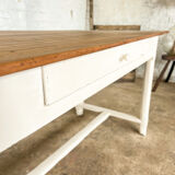 Old white farmhouse table