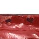 Georges Pelletier red and gold square ceramic pocket emptier, 1970s