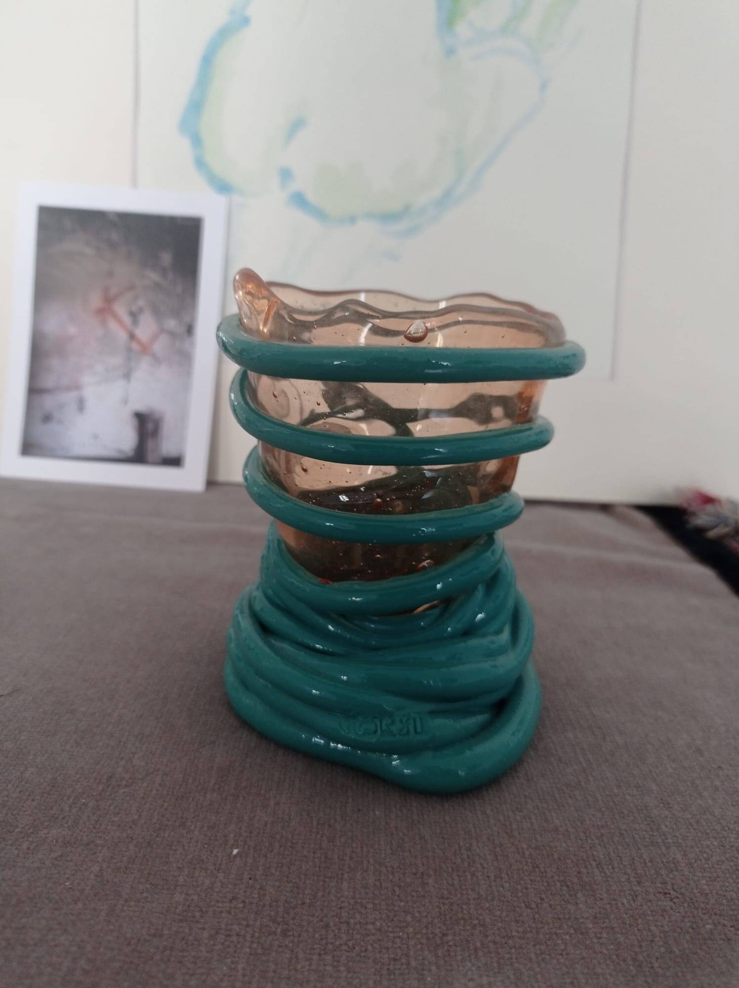 Vase Fish Design Italy – model Pompitu II – resin – postmodern design