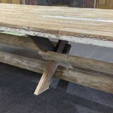 Workshop table in fir - carpenter's work from the 1970s-80s