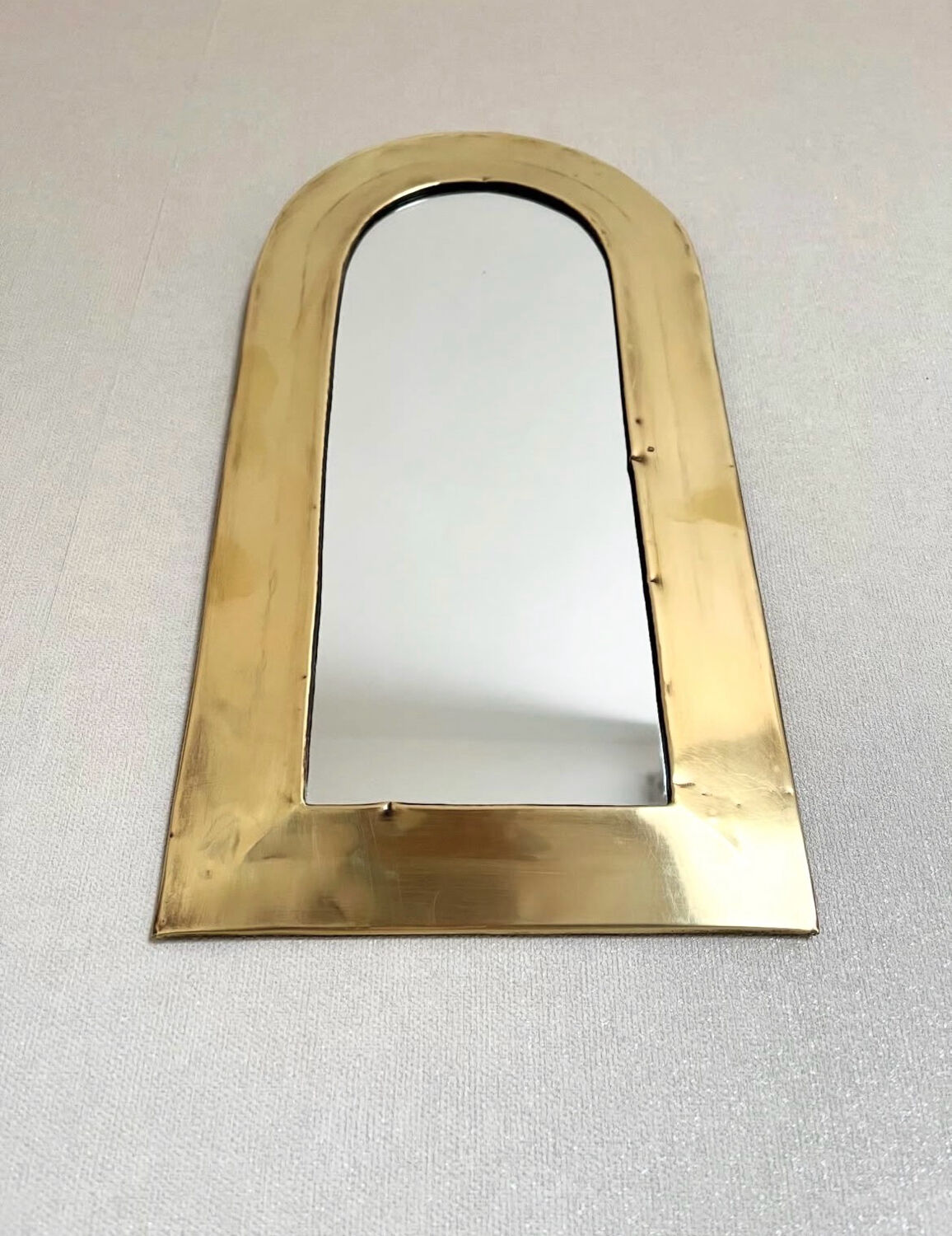 Vintage brass mirror