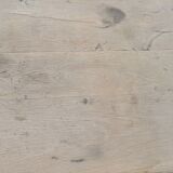 Old brutalist oak farmhouse coffee table
