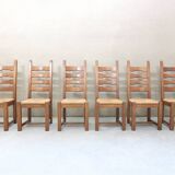 Set of 6 Vintage Razor Blad Chairs