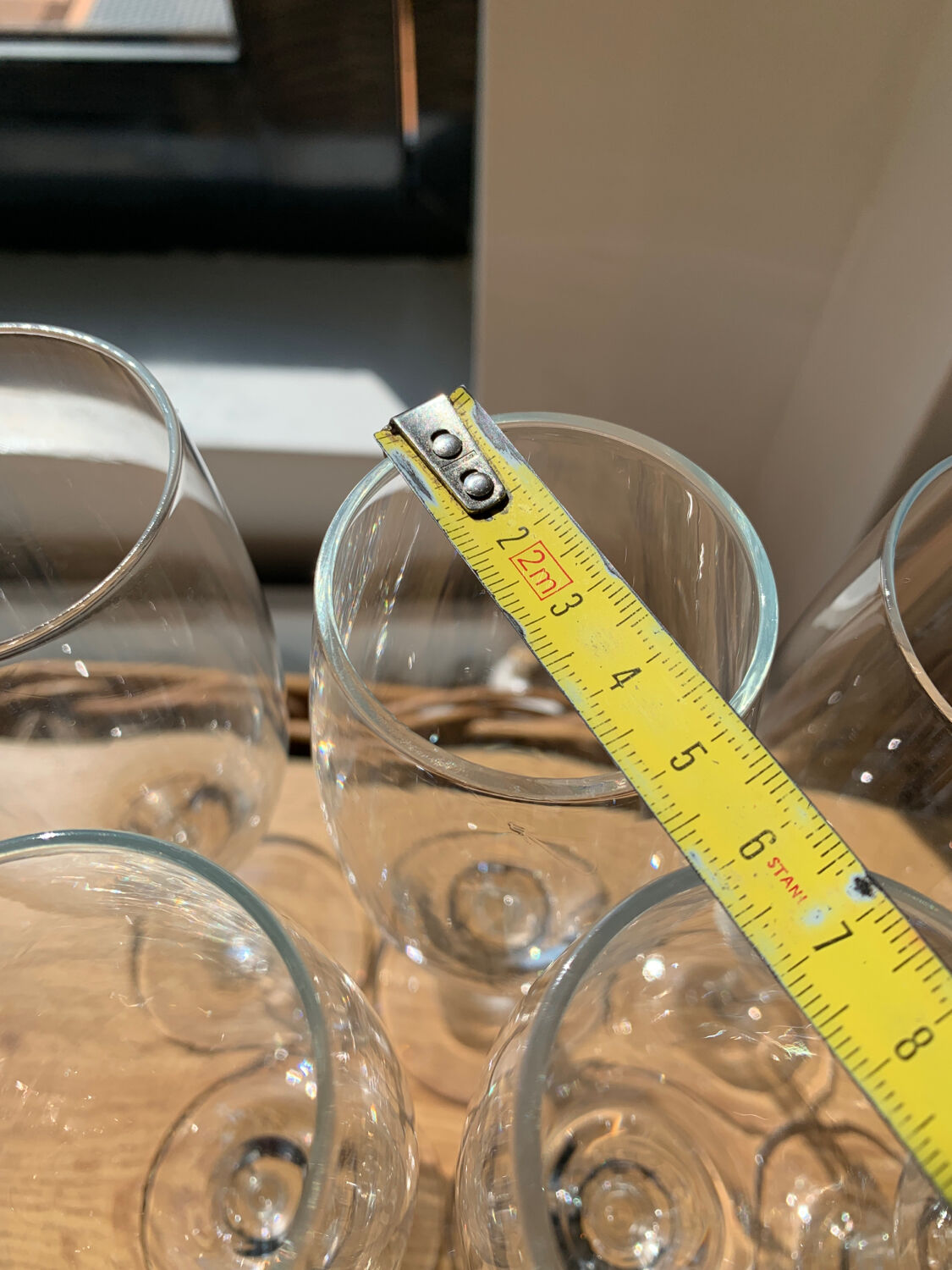 6 flutes champagne wine