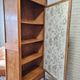 Renovated old oak cabinet, walnut magnifying glass and canning