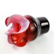 Donkey vase, red glass, designed by C. Zuber, Poland, 1970s