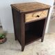 Vintage bedside tables legs compass