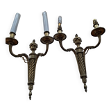 Bronze wall sconces