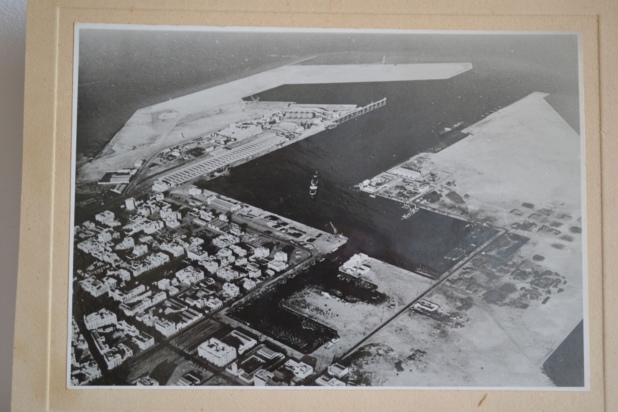 Photo argentique anonyme port de sfax vers 1950