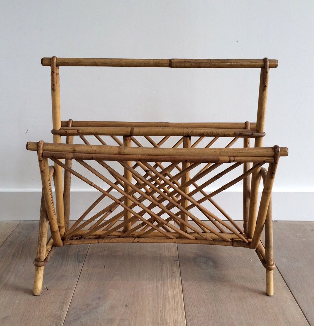 Magazine rack Wicker, around 1950