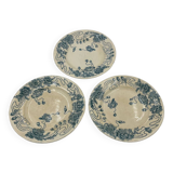 Set of 3 Longwy plates