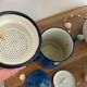 Enamelled tin coffee pot