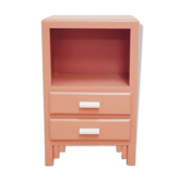 Pink vintage Faham bedside table