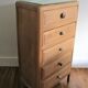 Wooden dresser five drawers vintage 50s