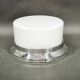1930s Bauhaus Chrome and Opaline Glass Ceiling Light, Czechoslovakia