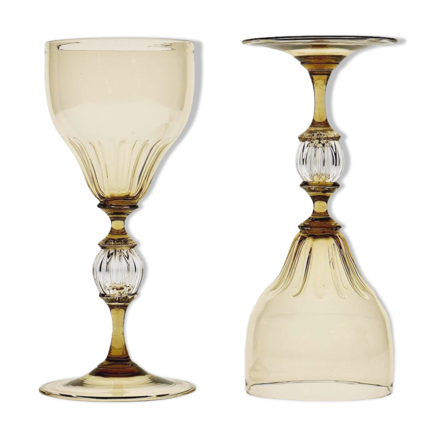 Calici in glass smoked from Cenedese Murano