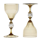Calici in glass smoked from Cenedese Murano