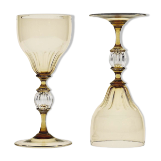 Calici in glass smoked from Cenedese Murano