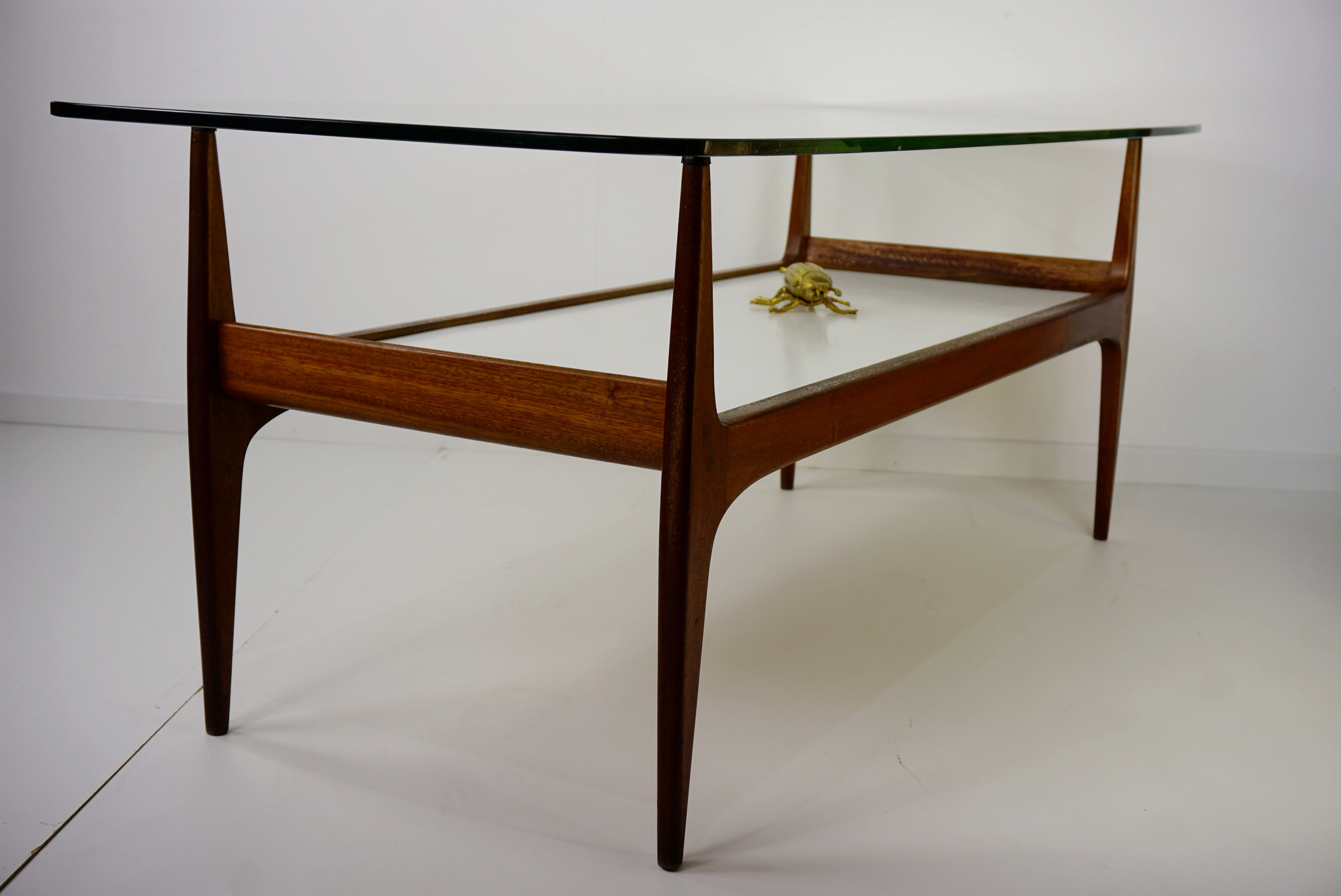 1960s teak coffee table designed by Jos De Mey