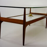 1960s teak coffee table designed by Jos De Mey