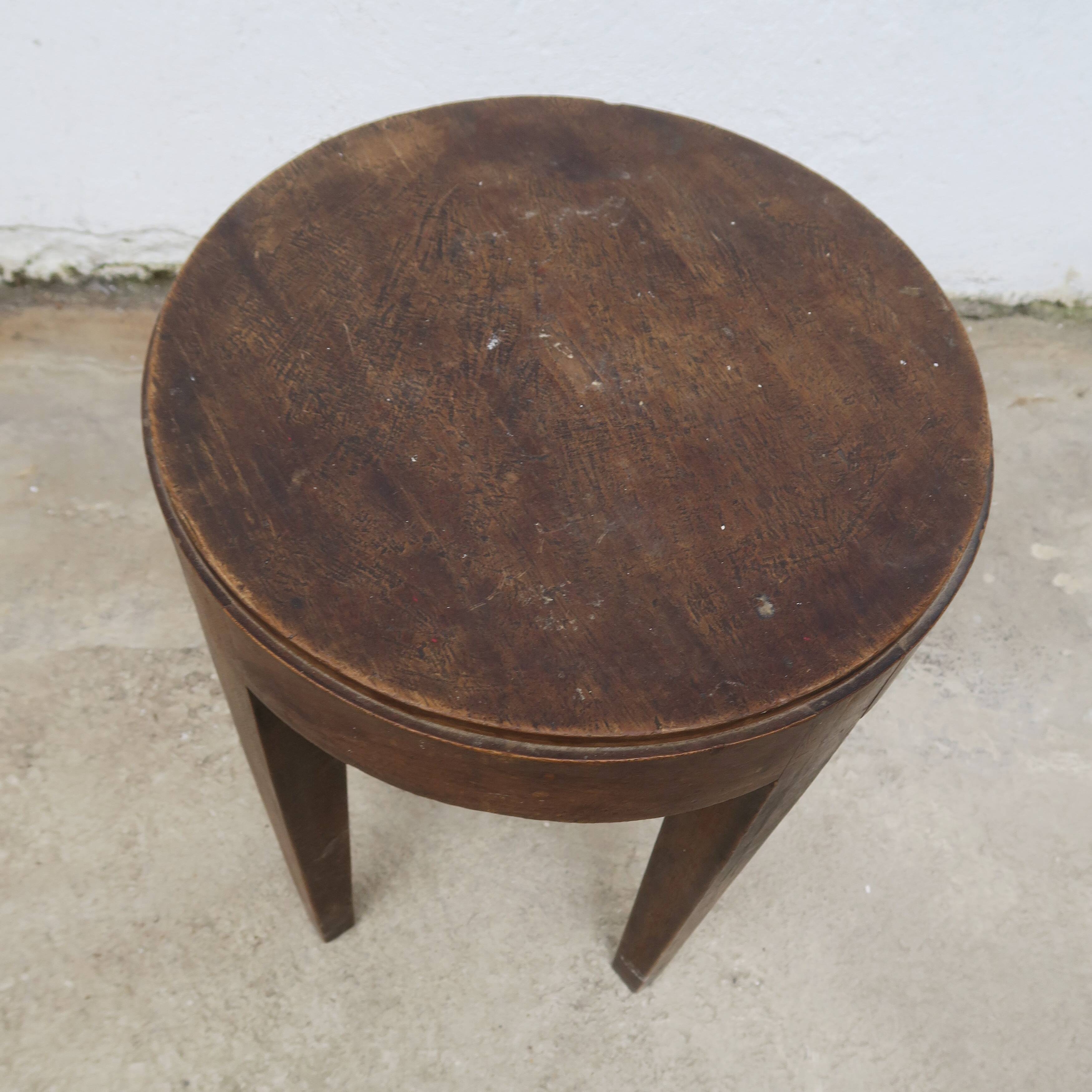 Art deco wooden stool