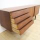 Teak sideboard with drawers and sliding doors, Denmark 1960