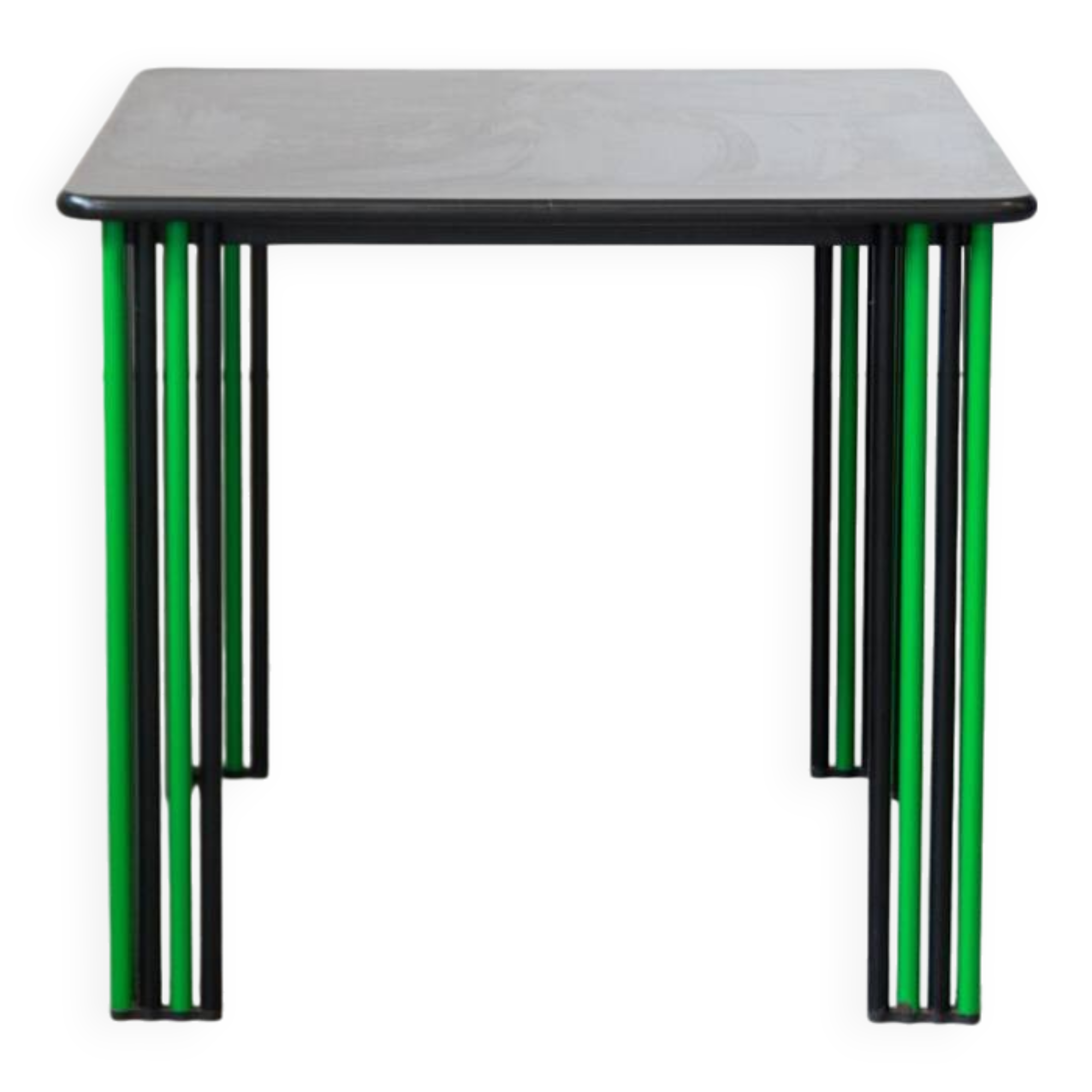 1980s Vintage Black and Green Dining Table – Bold Italian Design