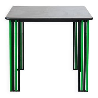 1980s Vintage Black and Green Dining Table – Bold Italian Design