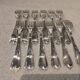 12 silver-plated dessert forks, Ercuis silversmith, Louis XV 29