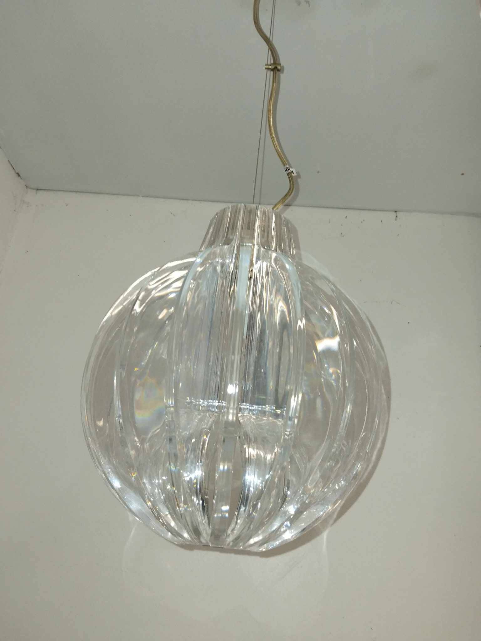 Set of 3 acrylic blade suspensions from the 70s