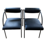 A pair of Vienna armchairs from the 80s