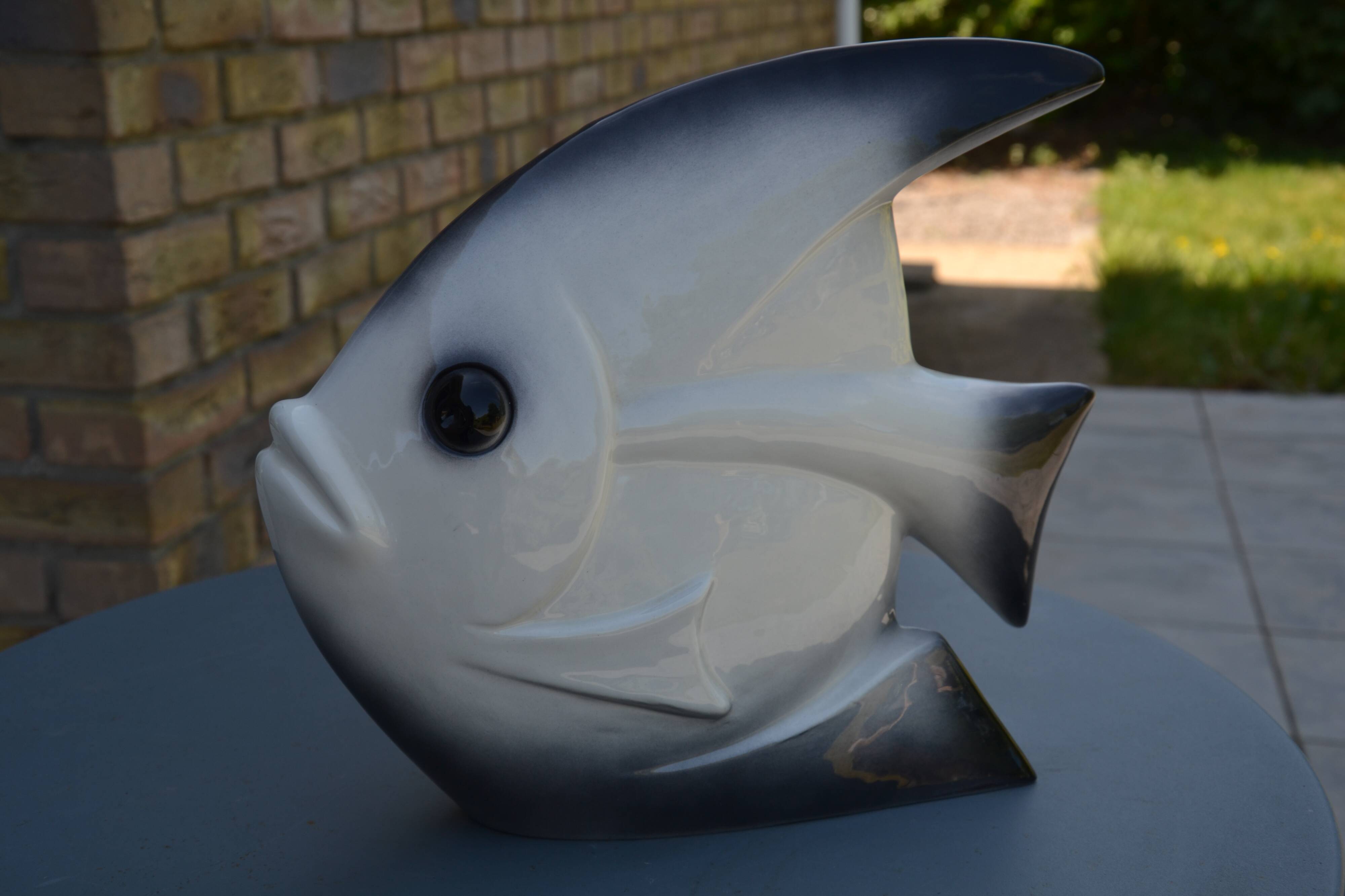 Large vase/sculpture fish from the 1960s.