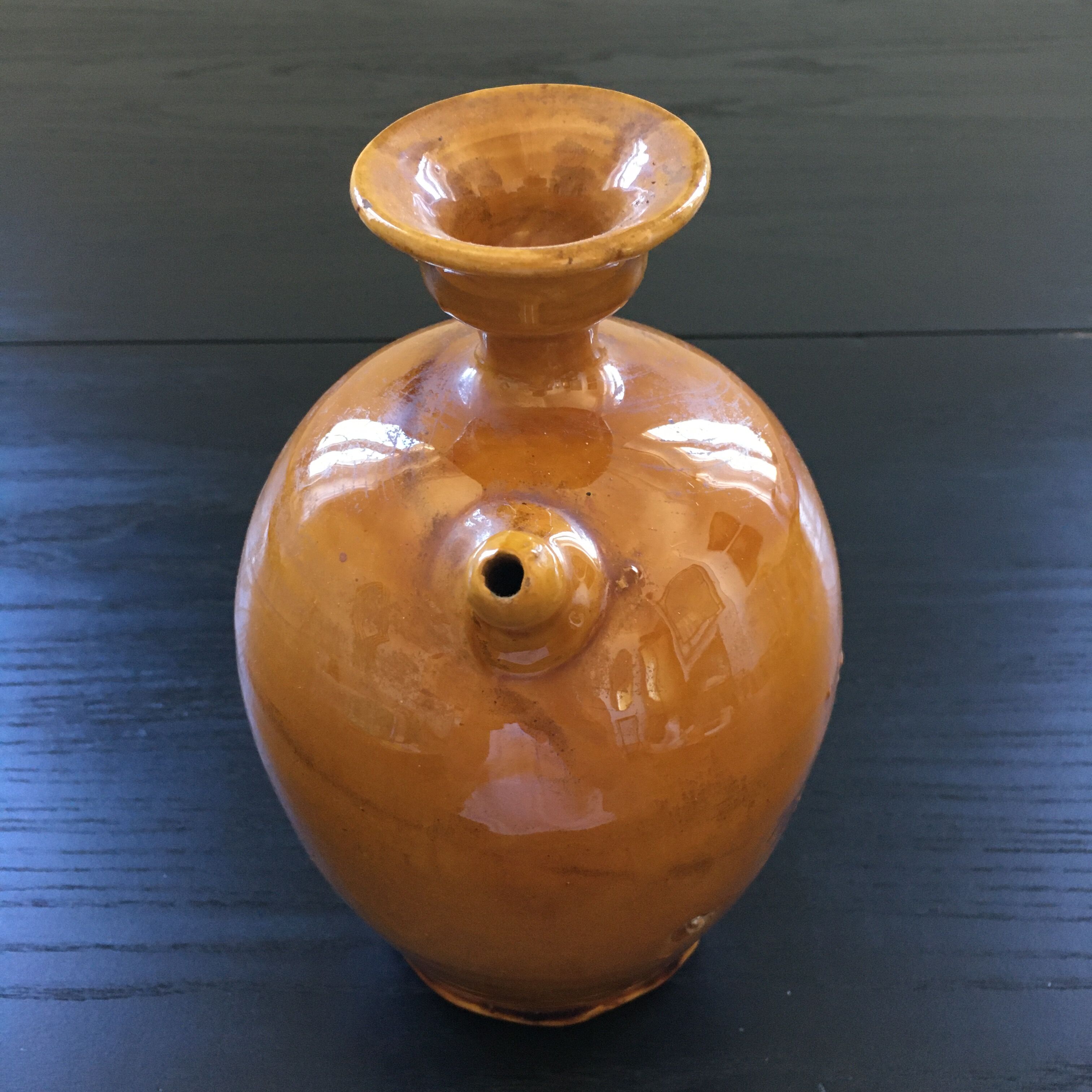 Ochre yellow Italian jug