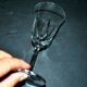 Set of 8 cerdagne wine glasses in cut crystal from saint louis h13cm